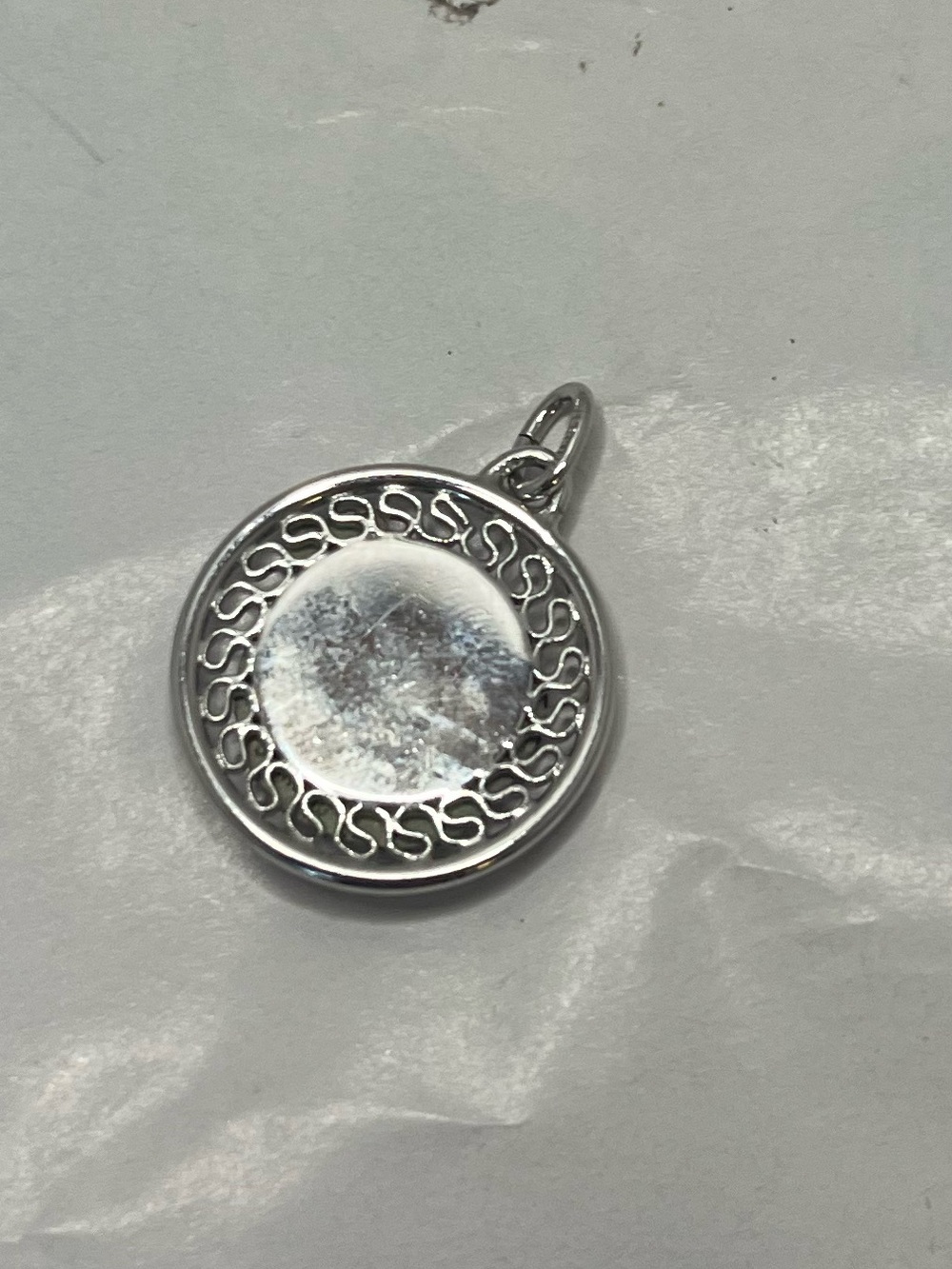 Vintage 1960s space NASA Sterling Silver charm pendant